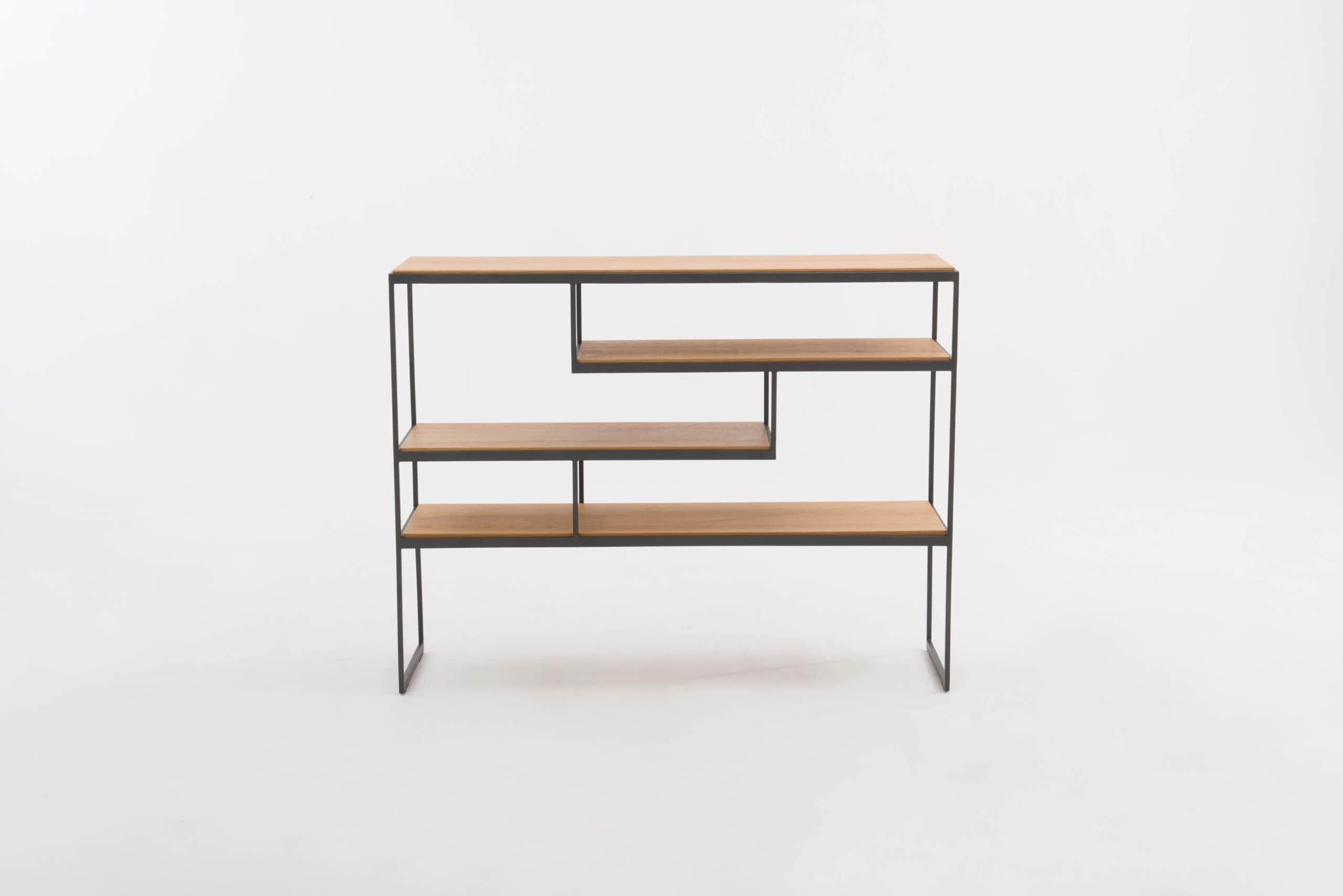 Basso2_eiken fineer olie_omlijsting TM100 antraciet_110x85x30cm
