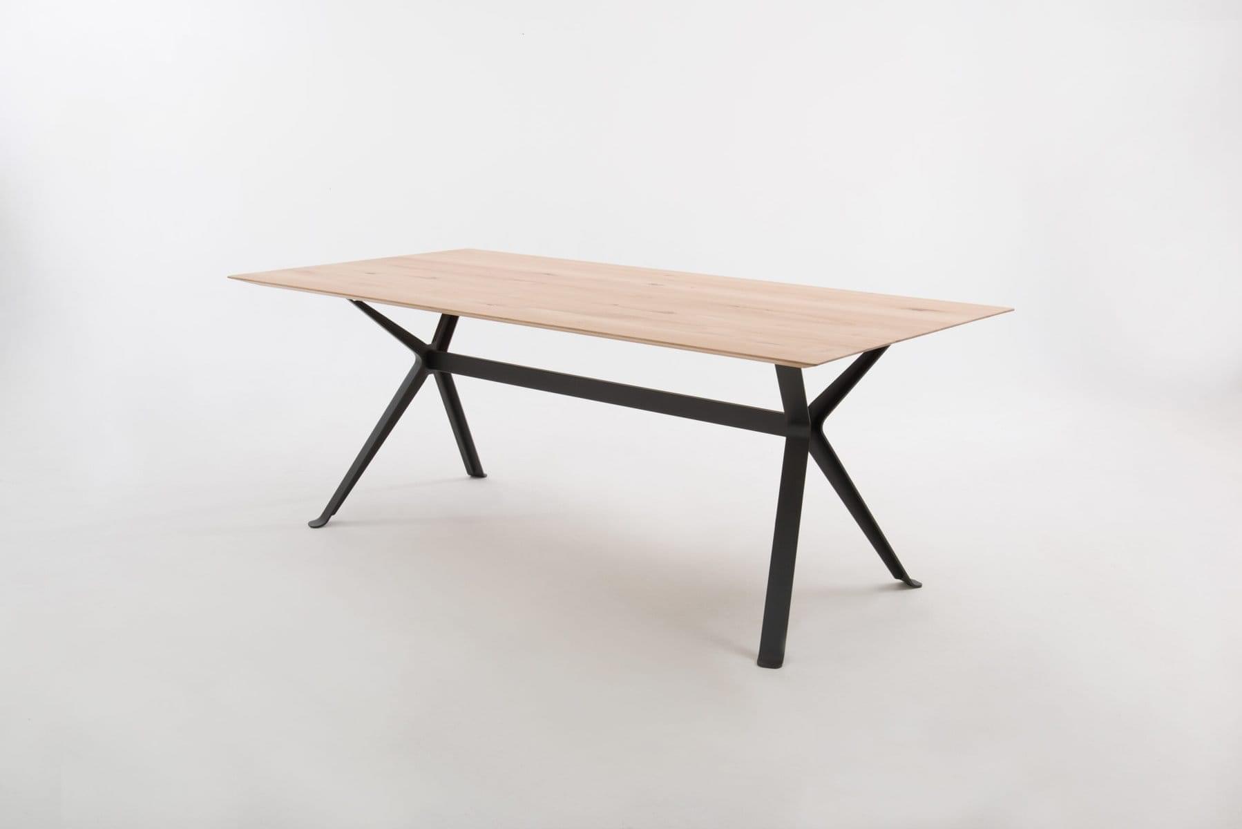 Chat_eiken rustiek bianco olie_onderstel TM100 antraciet_220x100x75