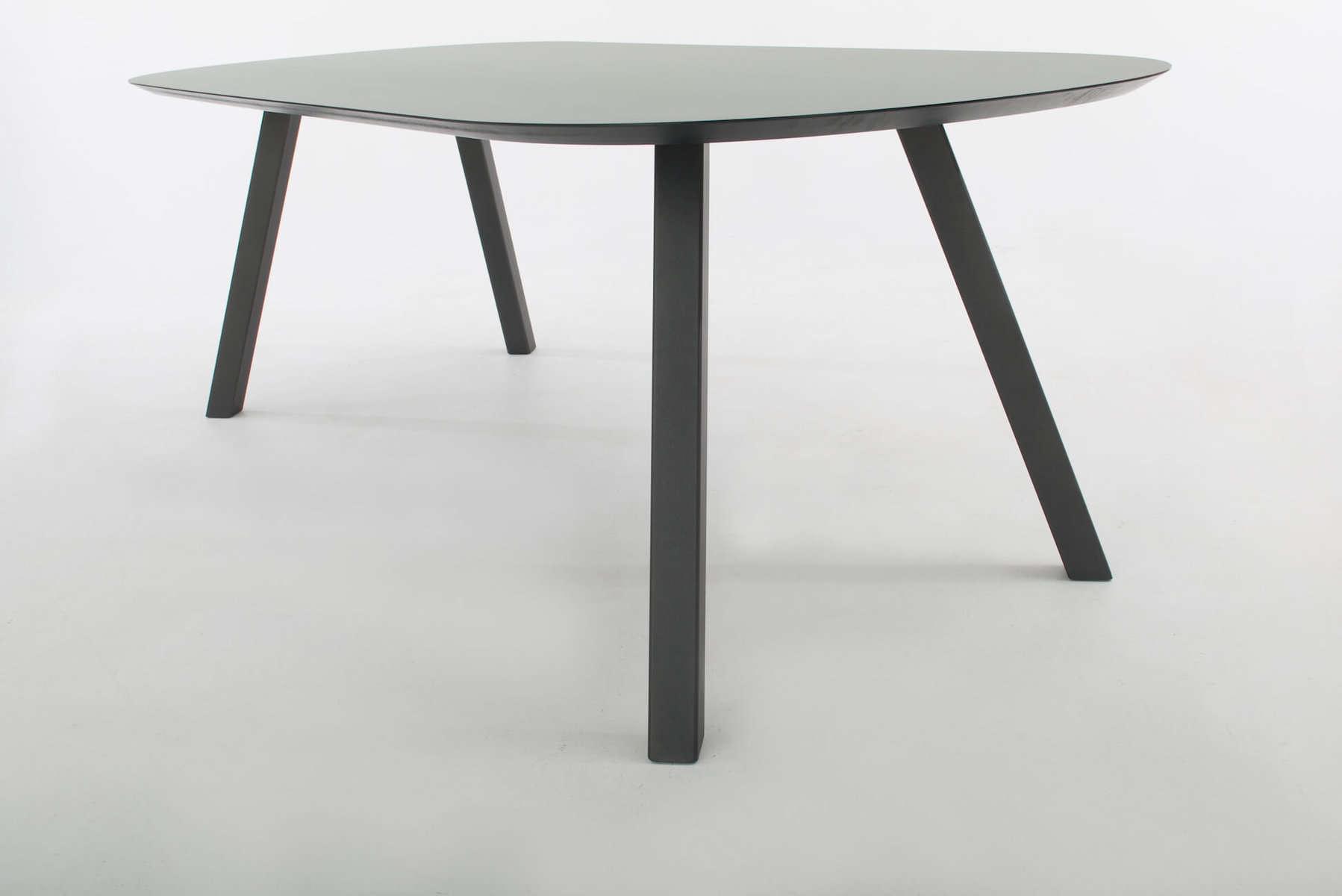 Hermano_HPL Zucchini_Plat ovaal, 220x100x75cm _onderstel TM100 antraciet-5