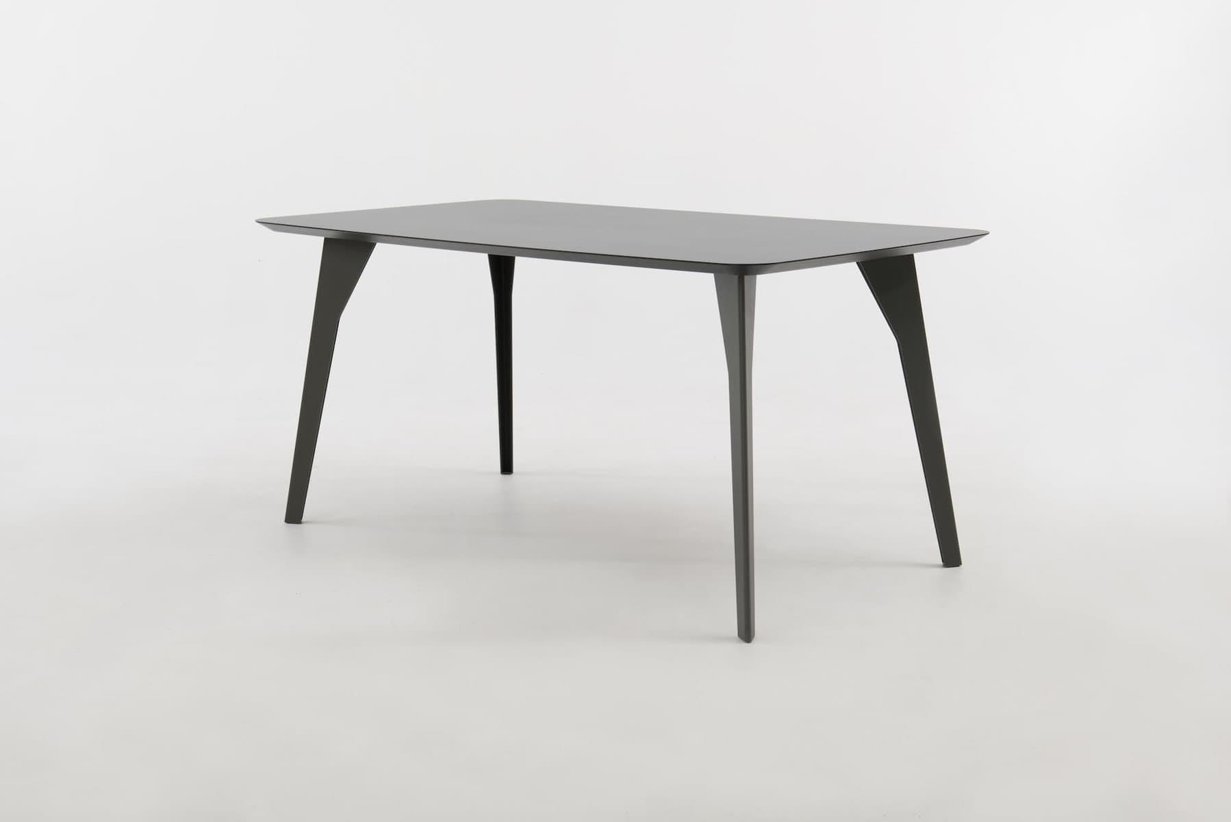 Vesper_HPL basaltgrijs_Bootsvorm, 160x90x75cm_onderstel RAL7022 ombergrijs