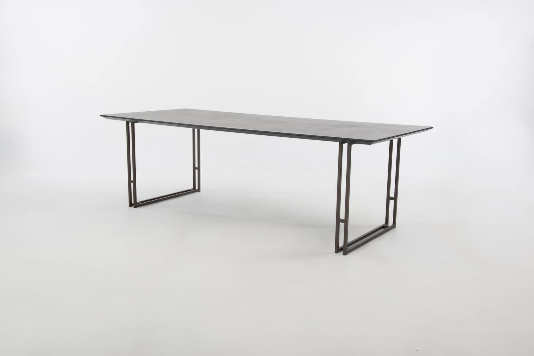 Gusto_dekton laurent_recht, 240x100x75_onderstel TM404 marron (1)