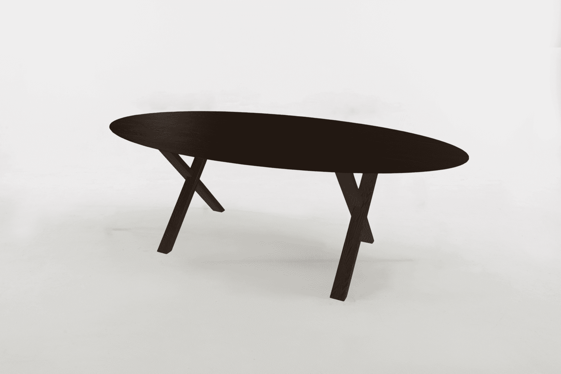 Eettafel ovaal madera hout