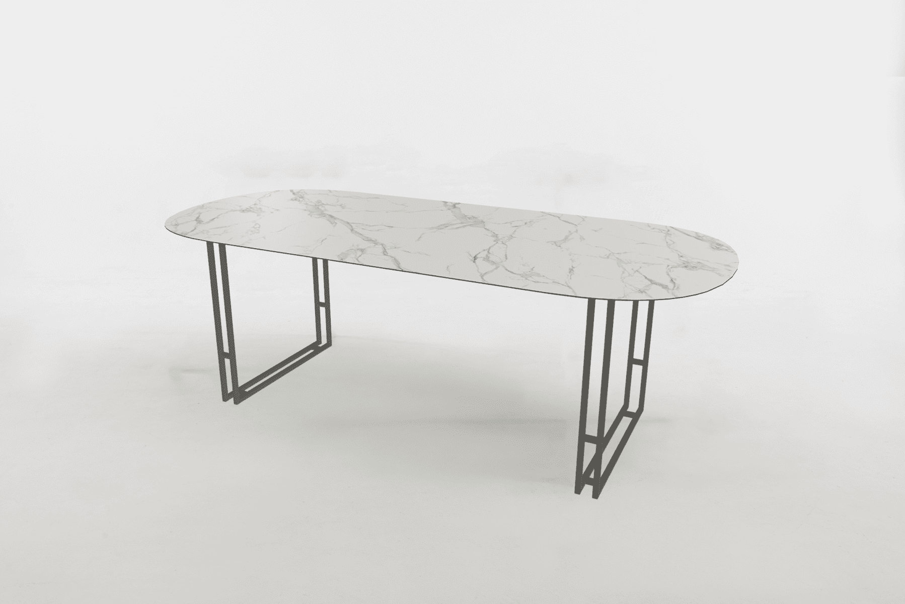 Eettafel plat ovaal gusto dekton