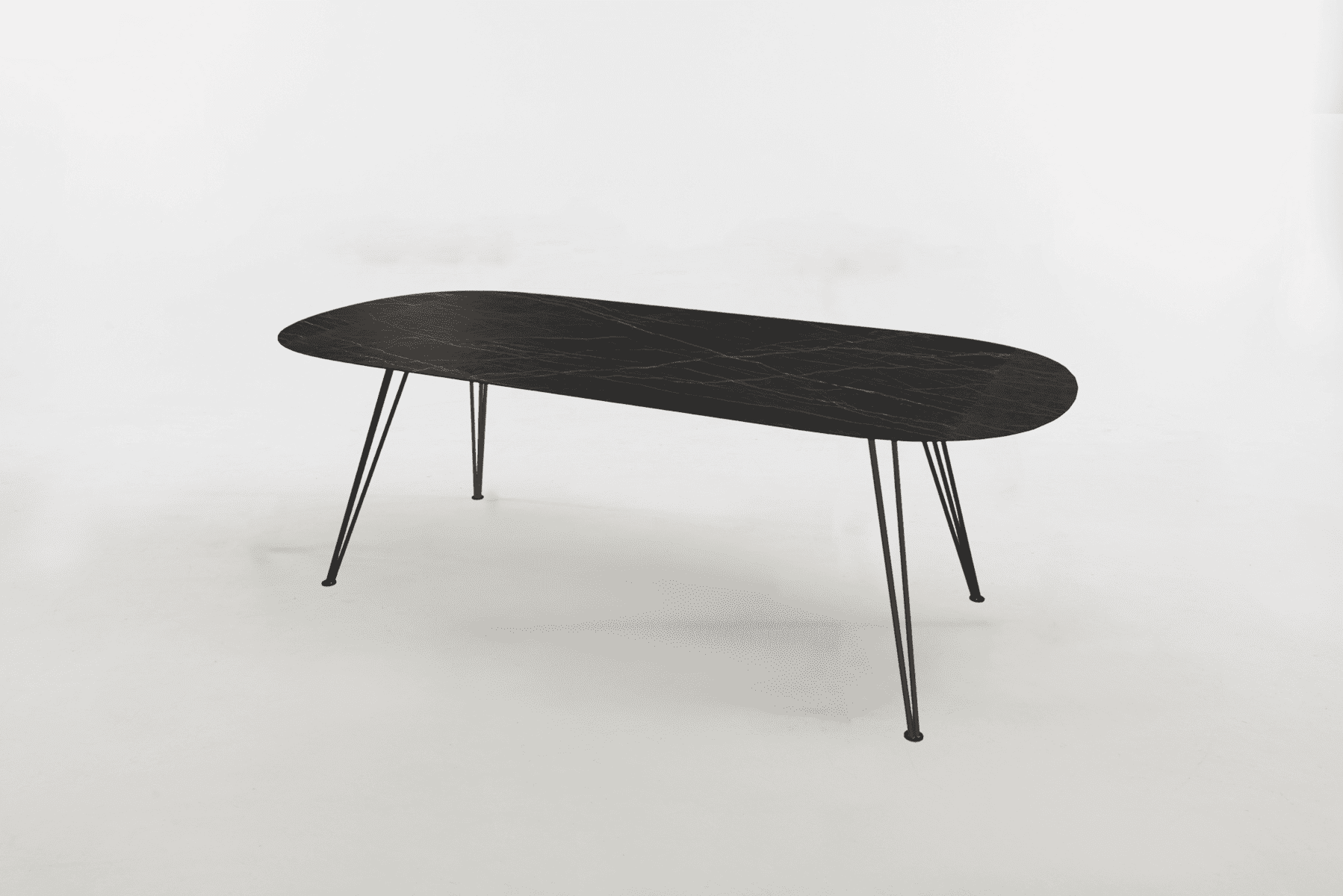 Eettafel plat ovaal mare dekton