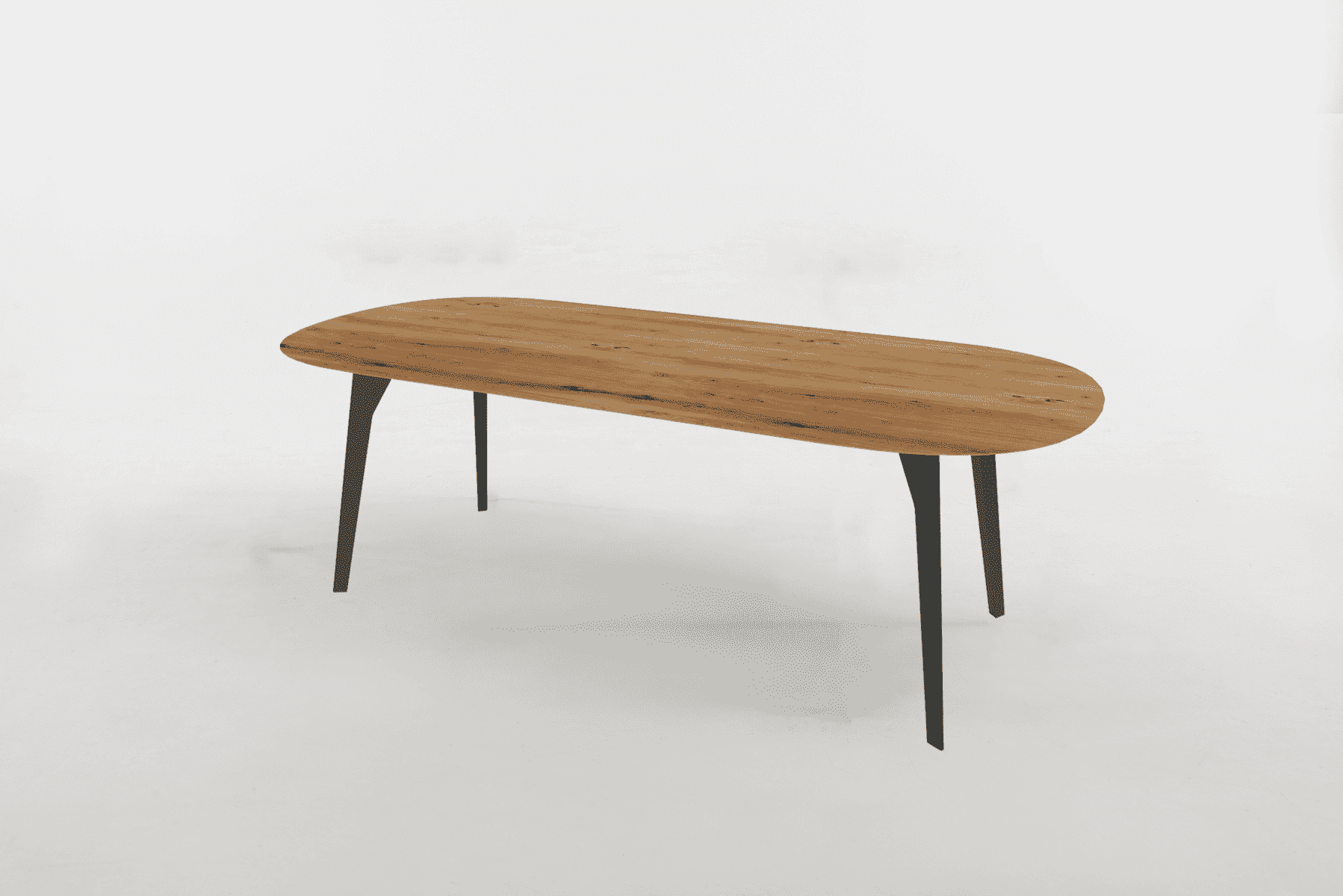 Eettafel plat ovaal vesper hout